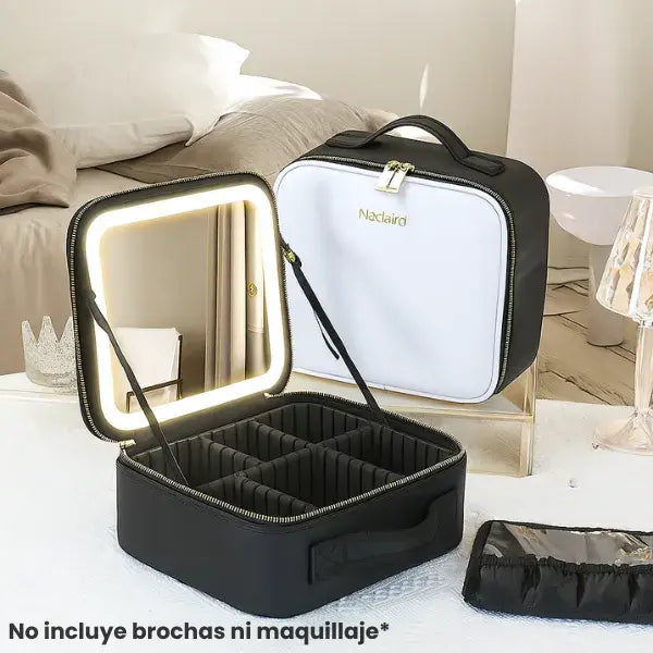 BeautyOne™ ✨ Cosmetiquera Profesional con Espejo LED Original