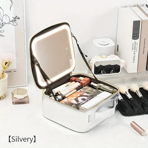 BeautyOne™ ✨ Cosmetiquera Profesional con Espejo LED Original